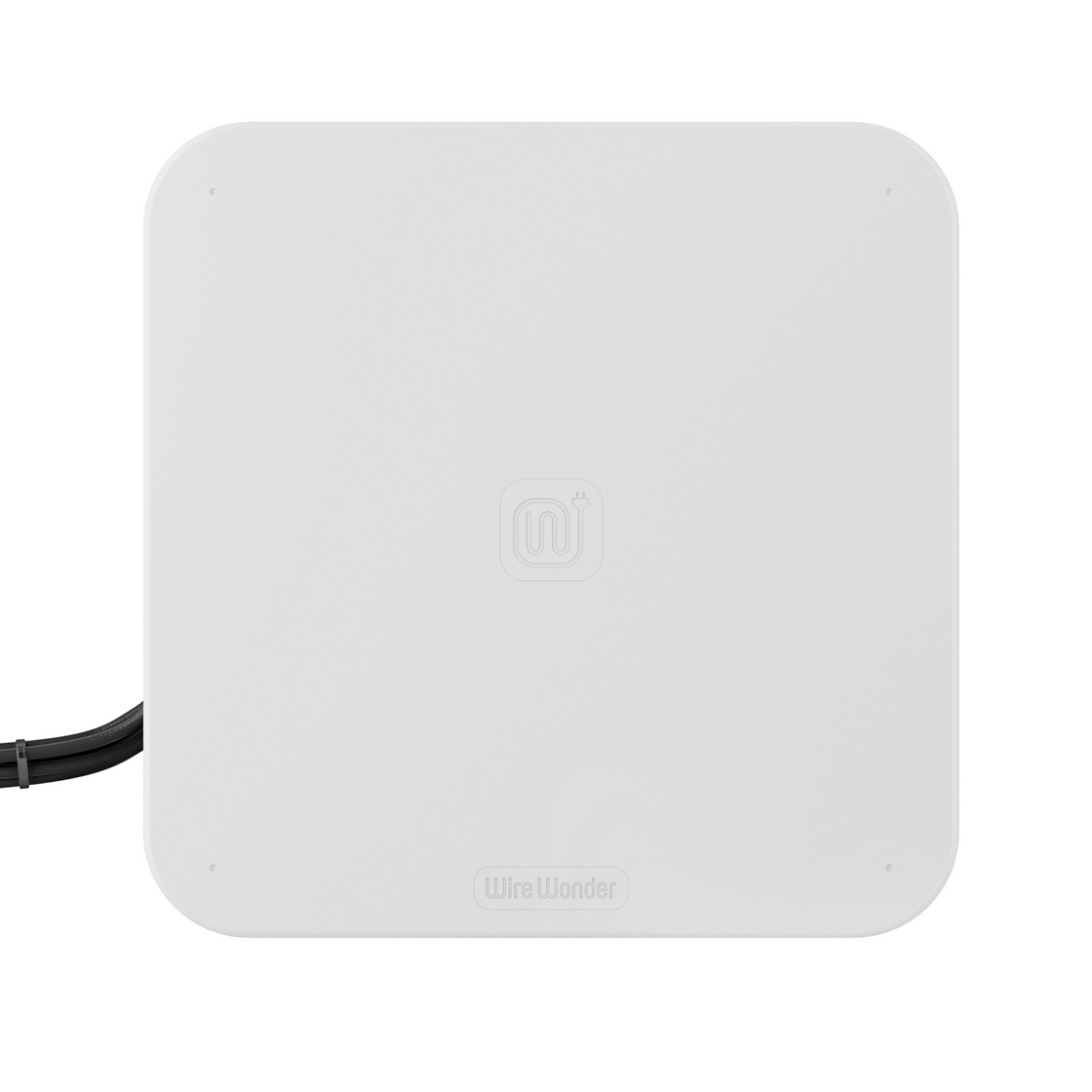 Wire wonder allows cables to be neatly organized, managed, and concealed behind snap-on cover